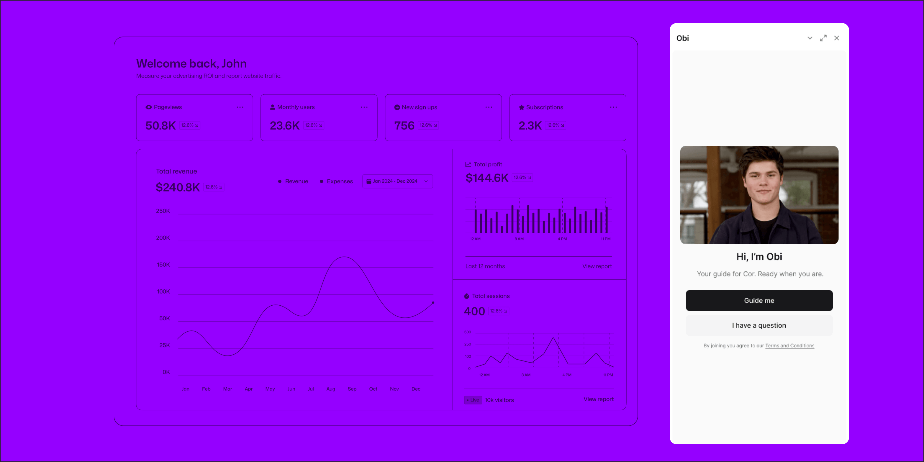 Obi dashboard