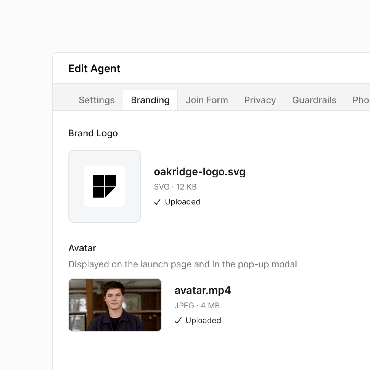 Tailoring the agent to your brand